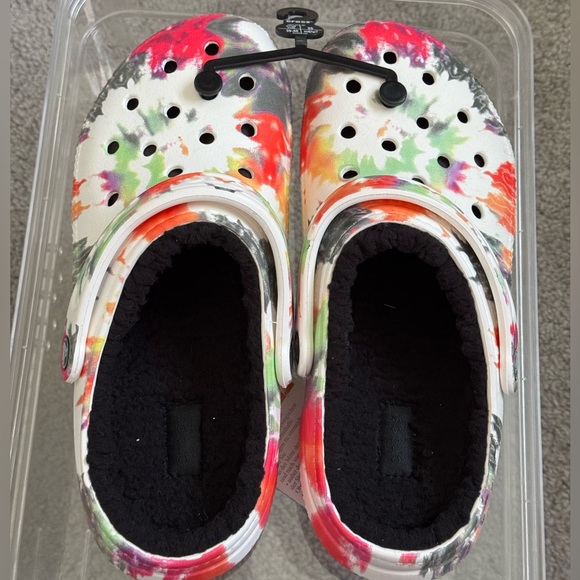 CROCS Classic Lined Tie Dye Clog! w9/m7 - Picture 4 of 5